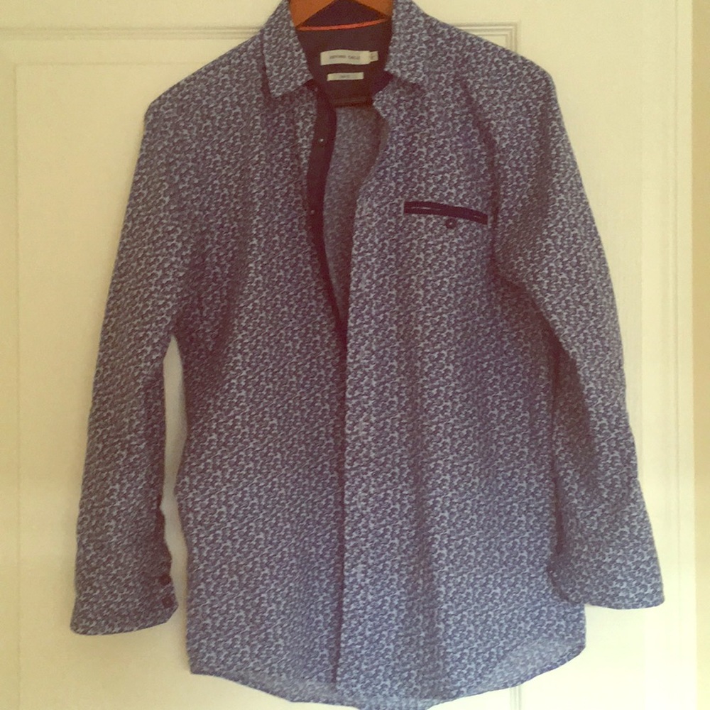 Casual Print Button-Down Shirt